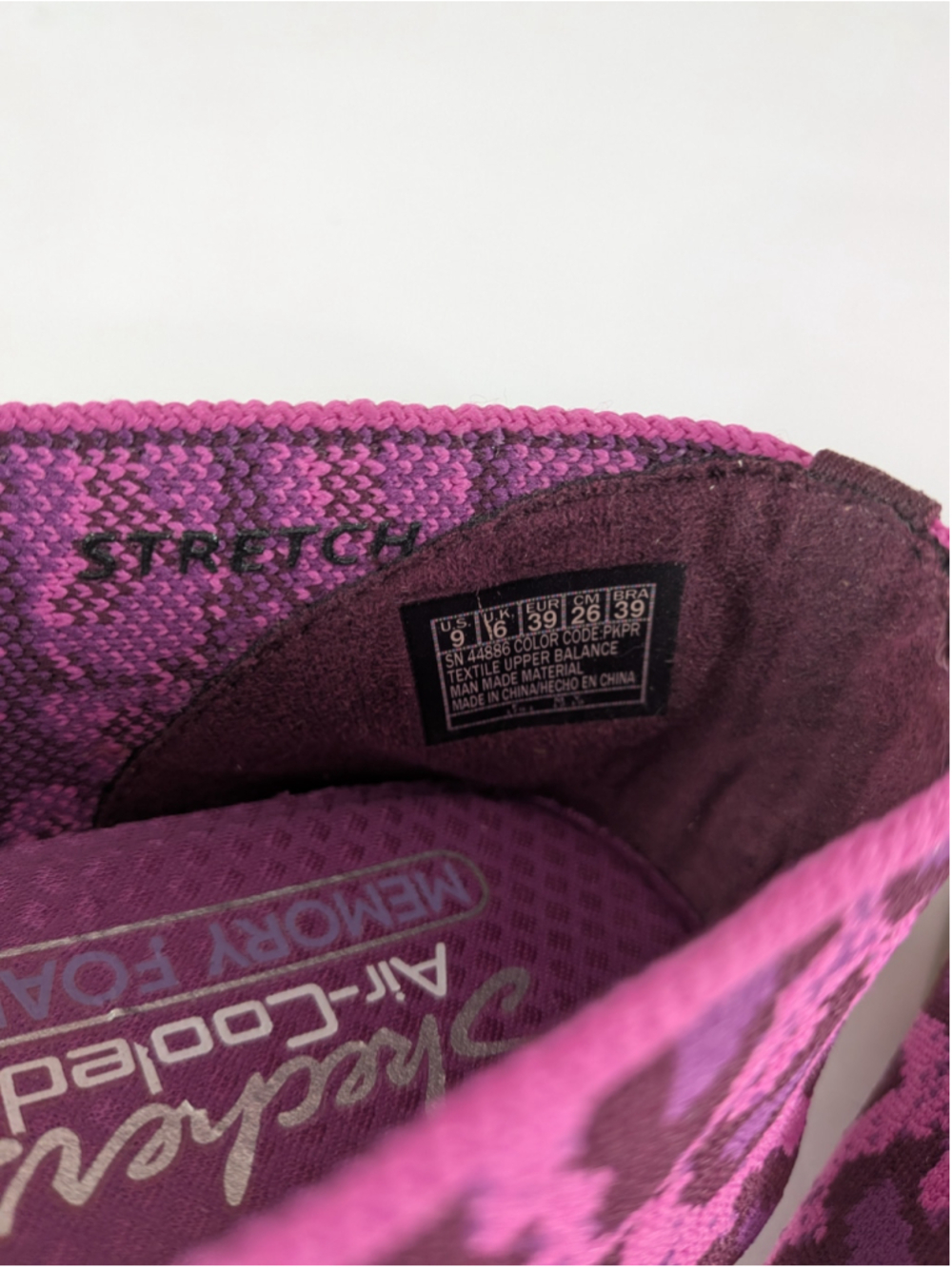 Skechers Flats Size 9 Purple Pink Animal Print - Picture 6 of 8